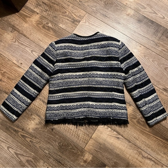 Ann Taylor Black and White Patterned Blazer - Picture 7 of 9